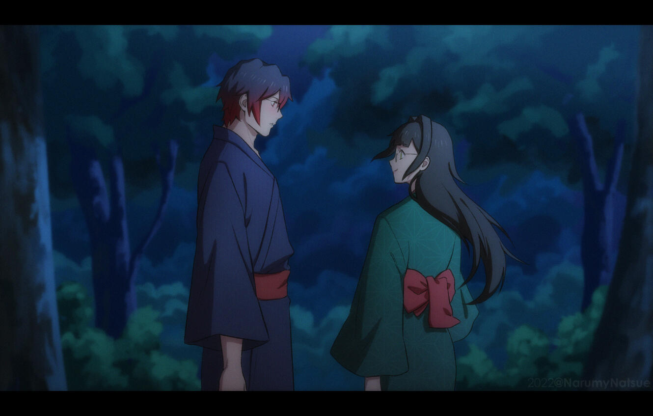 "Fake screenshot anime" style.